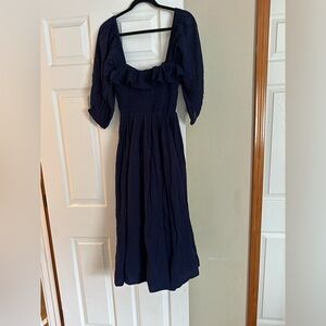 Free people Oasis Midi Dress midnight navy